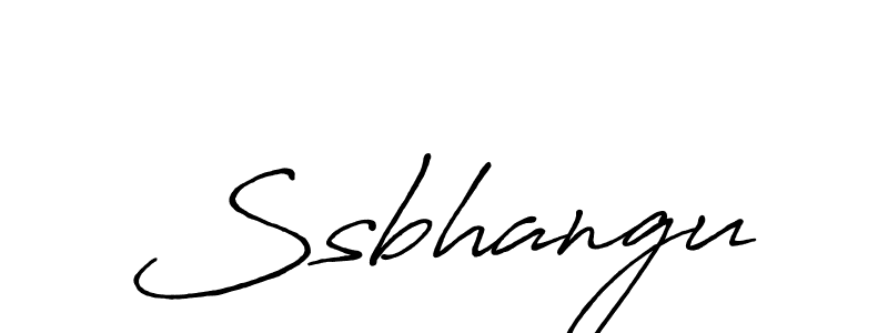 Ssbhangu stylish signature style. Best Handwritten Sign (Antro_Vectra_Bolder) for my name. Handwritten Signature Collection Ideas for my name Ssbhangu. Ssbhangu signature style 7 images and pictures png