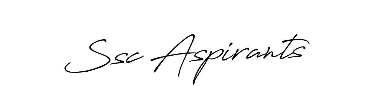 Ssc Aspirants stylish signature style. Best Handwritten Sign (Antro_Vectra_Bolder) for my name. Handwritten Signature Collection Ideas for my name Ssc Aspirants. Ssc Aspirants signature style 7 images and pictures png