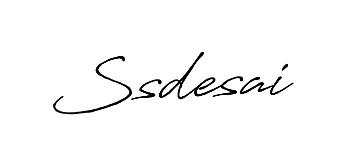 How to make Ssdesai name signature. Use Antro_Vectra_Bolder style for creating short signs online. This is the latest handwritten sign. Ssdesai signature style 7 images and pictures png