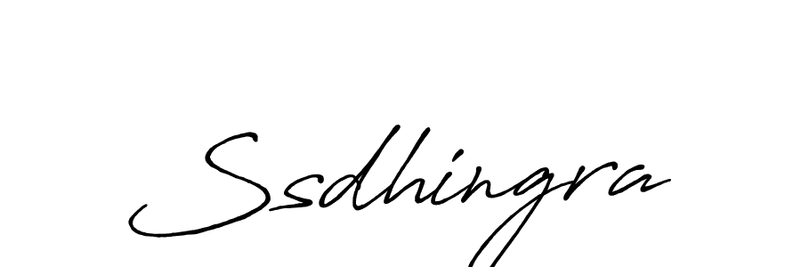 Design your own signature with our free online signature maker. With this signature software, you can create a handwritten (Antro_Vectra_Bolder) signature for name Ssdhingra. Ssdhingra signature style 7 images and pictures png