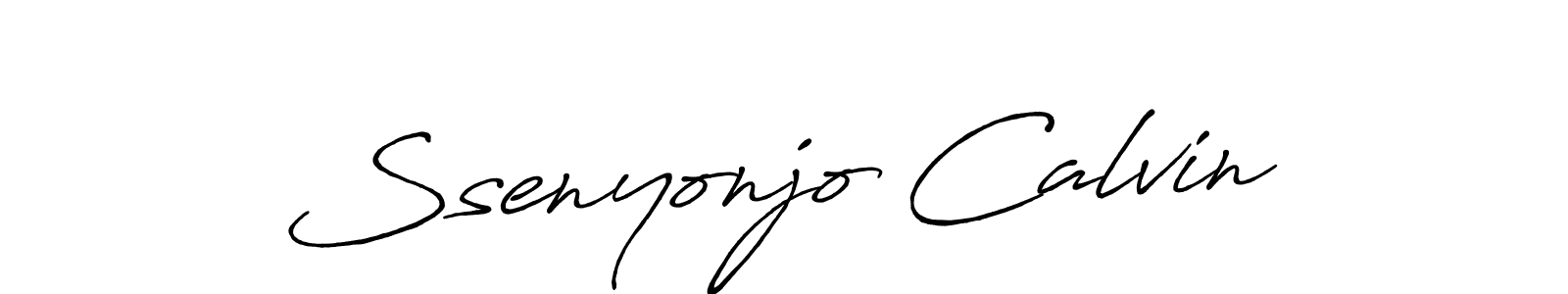 The best way (Antro_Vectra_Bolder) to make a short signature is to pick only two or three words in your name. The name Ssenyonjo Calvin include a total of six letters. For converting this name. Ssenyonjo Calvin signature style 7 images and pictures png