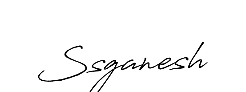 Ssganesh stylish signature style. Best Handwritten Sign (Antro_Vectra_Bolder) for my name. Handwritten Signature Collection Ideas for my name Ssganesh. Ssganesh signature style 7 images and pictures png