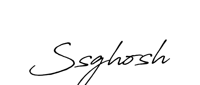 How to make Ssghosh name signature. Use Antro_Vectra_Bolder style for creating short signs online. This is the latest handwritten sign. Ssghosh signature style 7 images and pictures png