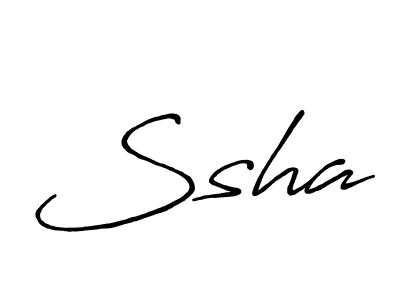 Ssha stylish signature style. Best Handwritten Sign (Antro_Vectra_Bolder) for my name. Handwritten Signature Collection Ideas for my name Ssha. Ssha signature style 7 images and pictures png