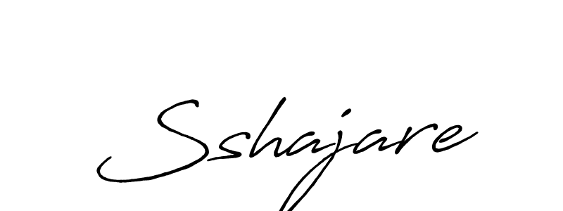 Create a beautiful signature design for name Sshajare. With this signature (Antro_Vectra_Bolder) fonts, you can make a handwritten signature for free. Sshajare signature style 7 images and pictures png