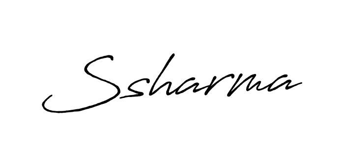 if you are searching for the best signature style for your name Ssharma. so please give up your signature search. here we have designed multiple signature styles  using Antro_Vectra_Bolder. Ssharma signature style 7 images and pictures png