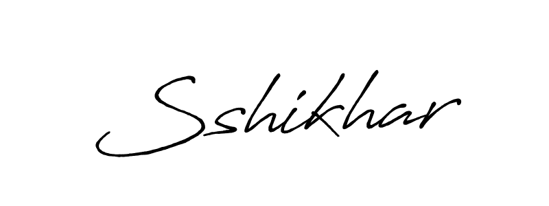 Make a beautiful signature design for name Sshikhar. With this signature (Antro_Vectra_Bolder) style, you can create a handwritten signature for free. Sshikhar signature style 7 images and pictures png
