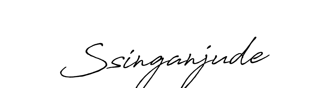Ssinganjude stylish signature style. Best Handwritten Sign (Antro_Vectra_Bolder) for my name. Handwritten Signature Collection Ideas for my name Ssinganjude. Ssinganjude signature style 7 images and pictures png