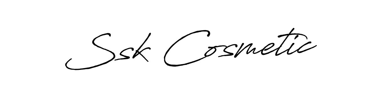 Once you've used our free online signature maker to create your best signature Antro_Vectra_Bolder style, it's time to enjoy all of the benefits that Ssk Cosmetic name signing documents. Ssk Cosmetic signature style 7 images and pictures png