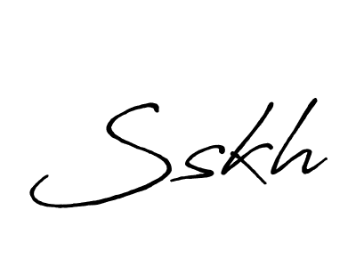 Create a beautiful signature design for name Sskh. With this signature (Antro_Vectra_Bolder) fonts, you can make a handwritten signature for free. Sskh signature style 7 images and pictures png