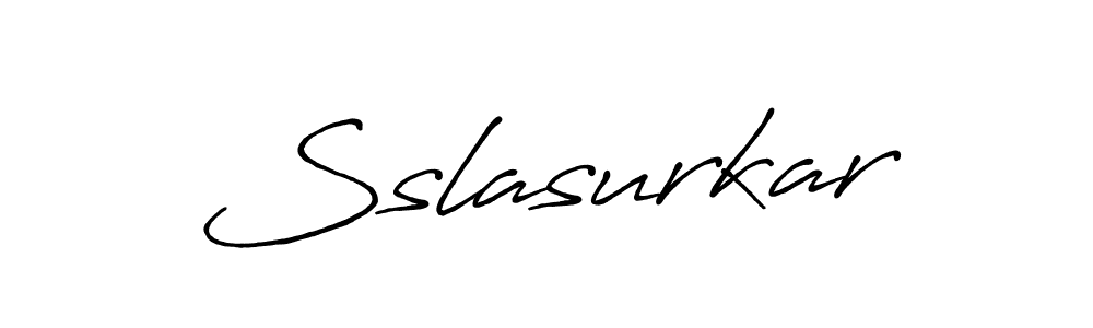 Create a beautiful signature design for name Sslasurkar. With this signature (Antro_Vectra_Bolder) fonts, you can make a handwritten signature for free. Sslasurkar signature style 7 images and pictures png