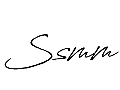 Also we have Ssmm name is the best signature style. Create professional handwritten signature collection using Antro_Vectra_Bolder autograph style. Ssmm signature style 7 images and pictures png
