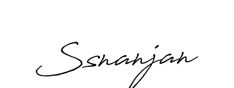 Create a beautiful signature design for name Ssnanjan. With this signature (Antro_Vectra_Bolder) fonts, you can make a handwritten signature for free. Ssnanjan signature style 7 images and pictures png