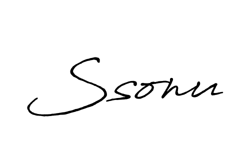 Make a beautiful signature design for name Ssonu. With this signature (Antro_Vectra_Bolder) style, you can create a handwritten signature for free. Ssonu signature style 7 images and pictures png
