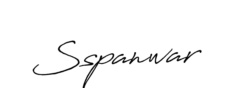 How to make Sspanwar name signature. Use Antro_Vectra_Bolder style for creating short signs online. This is the latest handwritten sign. Sspanwar signature style 7 images and pictures png