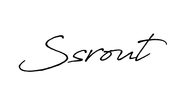 Make a beautiful signature design for name Ssrout. With this signature (Antro_Vectra_Bolder) style, you can create a handwritten signature for free. Ssrout signature style 7 images and pictures png