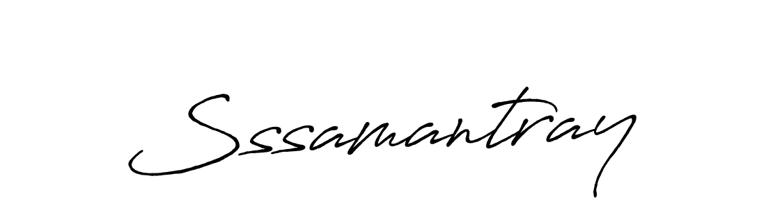Make a beautiful signature design for name Sssamantray. With this signature (Antro_Vectra_Bolder) style, you can create a handwritten signature for free. Sssamantray signature style 7 images and pictures png