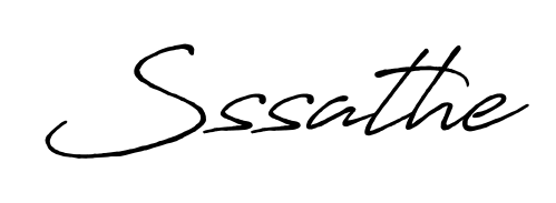 Download transparent PNG signature for name Sssathe styled with Antro_Vectra_Bolder font. Ready to paste directly into PDF and Word agreements. Sssathe signature style 7 images and pictures png