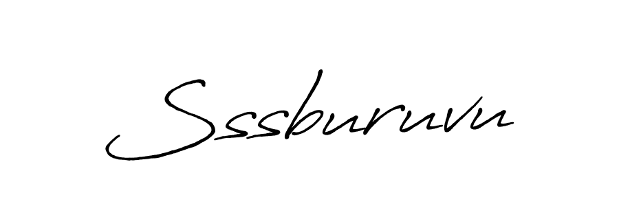 Make a beautiful signature design for name Sssburuvu. With this signature (Antro_Vectra_Bolder) style, you can create a handwritten signature for free. Sssburuvu signature style 7 images and pictures png