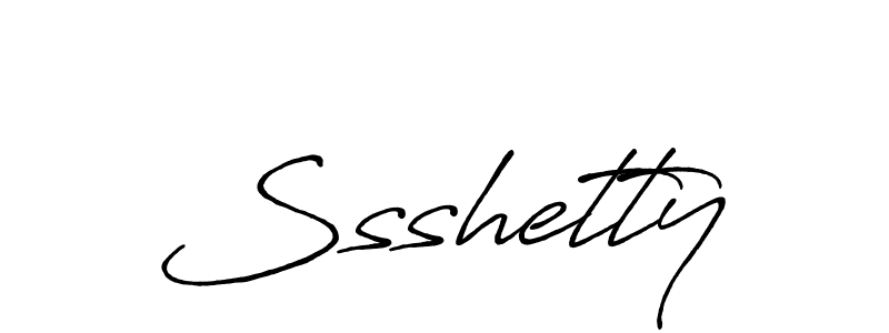 How to make Ssshetty name signature. Use Antro_Vectra_Bolder style for creating short signs online. This is the latest handwritten sign. Ssshetty signature style 7 images and pictures png