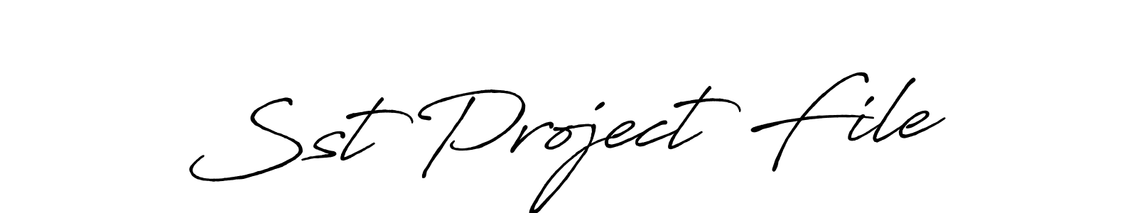 How to Draw Sst Project File signature style? Antro_Vectra_Bolder is a latest design signature styles for name Sst Project File. Sst Project File signature style 7 images and pictures png