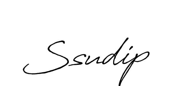 Design your own signature with our free online signature maker. With this signature software, you can create a handwritten (Antro_Vectra_Bolder) signature for name Ssudip. Ssudip signature style 7 images and pictures png