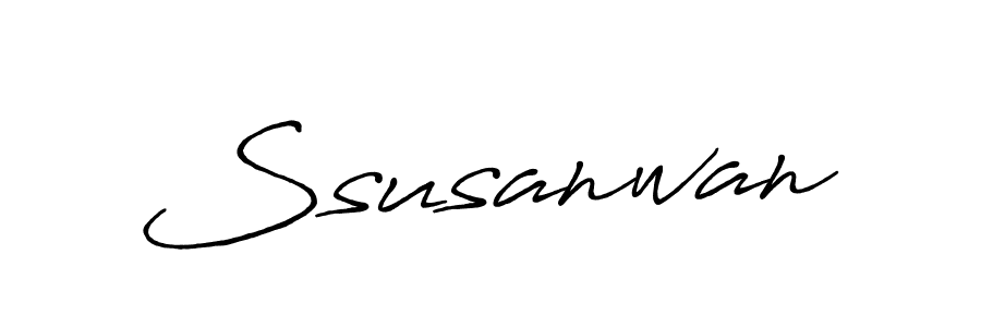 Ssusanwan stylish signature style. Best Handwritten Sign (Antro_Vectra_Bolder) for my name. Handwritten Signature Collection Ideas for my name Ssusanwan. Ssusanwan signature style 7 images and pictures png