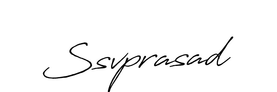 Make a beautiful signature design for name Ssvprasad. With this signature (Antro_Vectra_Bolder) style, you can create a handwritten signature for free. Ssvprasad signature style 7 images and pictures png