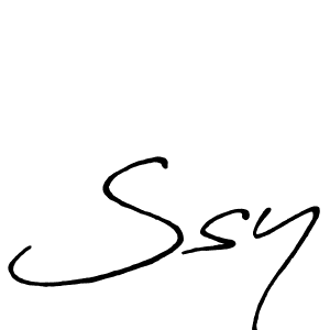 Use a signature maker to create a handwritten signature online. With this signature software, you can design (Antro_Vectra_Bolder) your own signature for name Ssy. Ssy signature style 7 images and pictures png