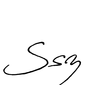 How to make Ssz signature? Antro_Vectra_Bolder is a professional autograph style. Create handwritten signature for Ssz name. Ssz signature style 7 images and pictures png