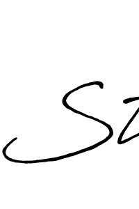 You should practise on your own different ways (Antro_Vectra_Bolder) to write your name (St) in signature. don't let someone else do it for you. St signature style 7 images and pictures png