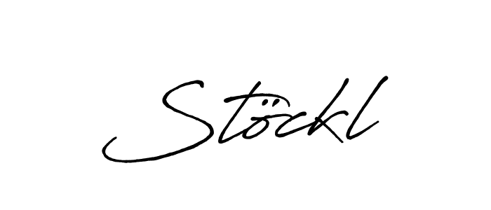 Stöckl stylish signature style. Best Handwritten Sign (Antro_Vectra_Bolder) for my name. Handwritten Signature Collection Ideas for my name Stöckl. Stöckl signature style 7 images and pictures png