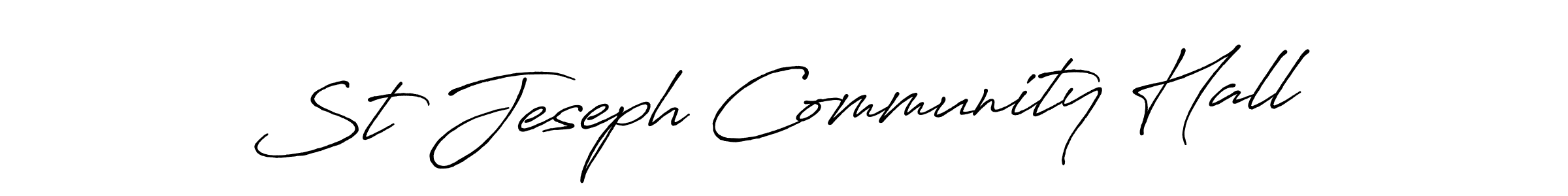 Use a signature maker to create a handwritten signature online. With this signature software, you can design (Antro_Vectra_Bolder) your own signature for name St Jeseph Community Hall. St Jeseph Community Hall signature style 7 images and pictures png