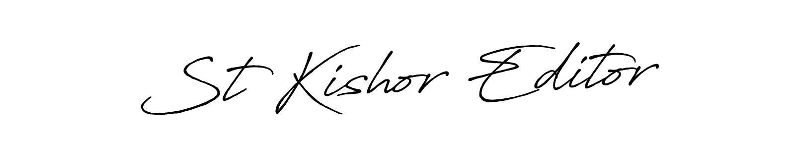 Here are the top 10 professional signature styles for the name St Kishor Editor. These are the best autograph styles you can use for your name. St Kishor Editor signature style 7 images and pictures png