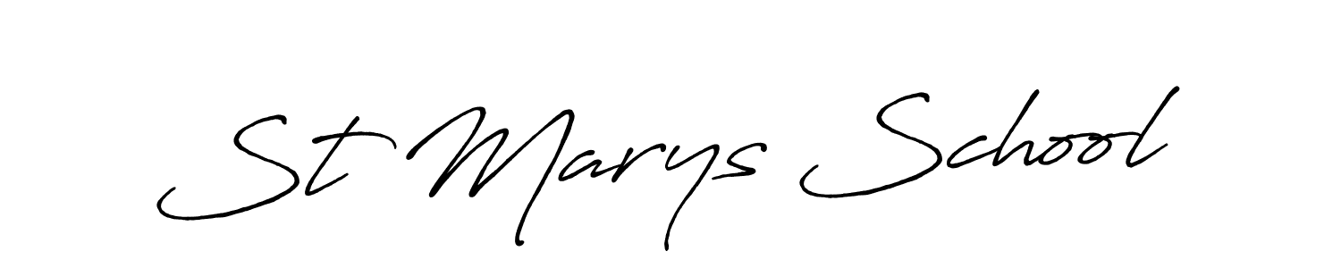 Similarly Antro_Vectra_Bolder is the best handwritten signature design. Signature creator online .You can use it as an online autograph creator for name St Marys School. St Marys School signature style 7 images and pictures png