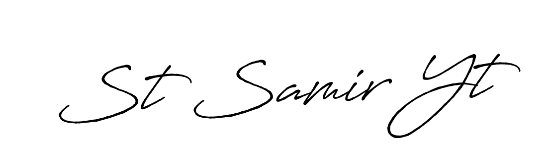 Make a beautiful signature design for name St Samir Yt. Use this online signature maker to create a handwritten signature for free. St Samir Yt signature style 7 images and pictures png