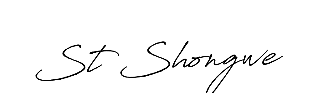 It looks lik you need a new signature style for name St Shongwe. Design unique handwritten (Antro_Vectra_Bolder) signature with our free signature maker in just a few clicks. St Shongwe signature style 7 images and pictures png