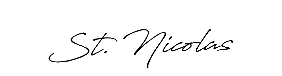 Also we have St. Nicolas name is the best signature style. Create professional handwritten signature collection using Antro_Vectra_Bolder autograph style. St. Nicolas signature style 7 images and pictures png