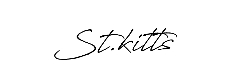 Create a beautiful signature design for name St.kitts . With this signature (Antro_Vectra_Bolder) fonts, you can make a handwritten signature for free. St.kitts  signature style 7 images and pictures png