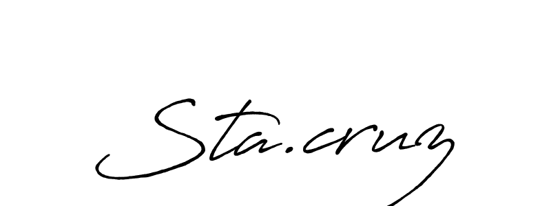 Best and Professional Signature Style for Sta.cruz. Antro_Vectra_Bolder Best Signature Style Collection. Sta.cruz signature style 7 images and pictures png