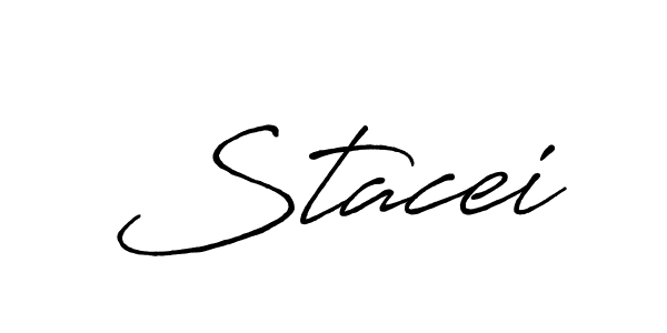 Make a beautiful signature design for name Stacei. With this signature (Antro_Vectra_Bolder) style, you can create a handwritten signature for free. Stacei signature style 7 images and pictures png