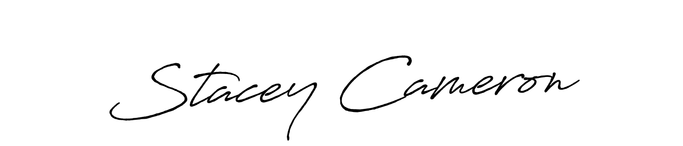Make a beautiful signature design for name Stacey Cameron. With this signature (Antro_Vectra_Bolder) style, you can create a handwritten signature for free. Stacey Cameron signature style 7 images and pictures png