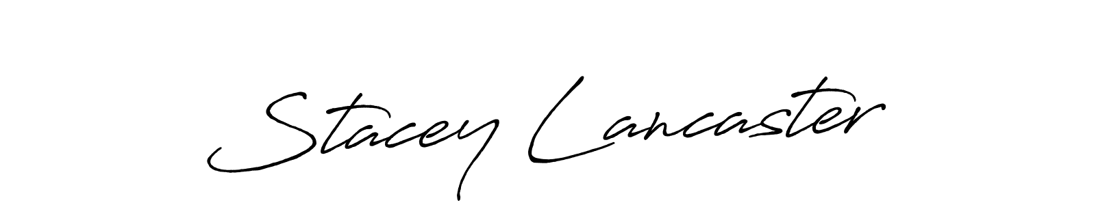 Make a beautiful signature design for name Stacey Lancaster. With this signature (Antro_Vectra_Bolder) style, you can create a handwritten signature for free. Stacey Lancaster signature style 7 images and pictures png