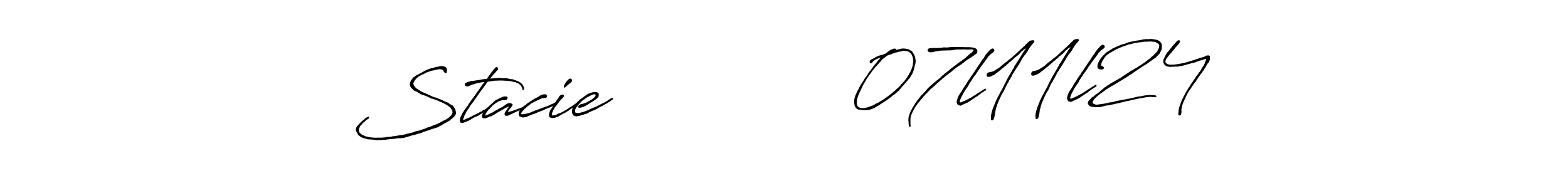 Stacie           07l11l24 stylish signature style. Best Handwritten Sign (Antro_Vectra_Bolder) for my name. Handwritten Signature Collection Ideas for my name Stacie           07l11l24. Stacie           07l11l24 signature style 7 images and pictures png