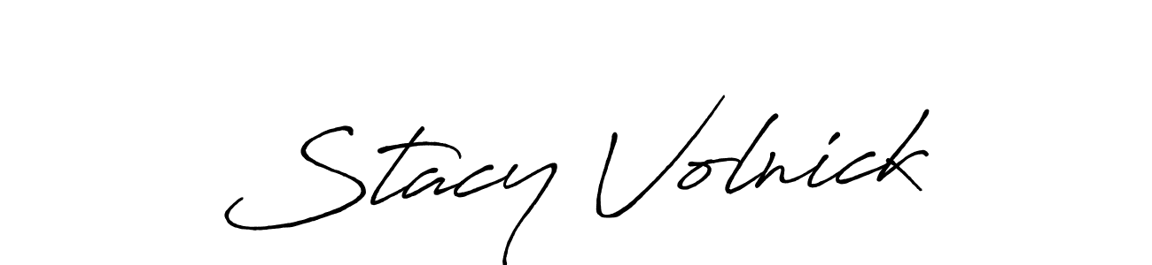 Also we have Stacy Volnick name is the best signature style. Create professional handwritten signature collection using Antro_Vectra_Bolder autograph style. Stacy Volnick signature style 7 images and pictures png