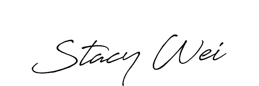 How to make Stacy Wei signature? Antro_Vectra_Bolder is a professional autograph style. Create handwritten signature for Stacy Wei name. Stacy Wei signature style 7 images and pictures png