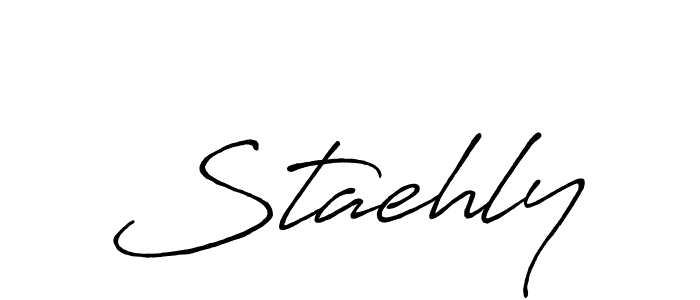 Design your own signature with our free online signature maker. With this signature software, you can create a handwritten (Antro_Vectra_Bolder) signature for name Staehly. Staehly signature style 7 images and pictures png