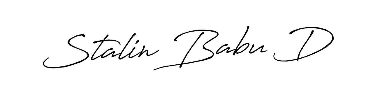 Antro_Vectra_Bolder is a professional signature style that is perfect for those who want to add a touch of class to their signature. It is also a great choice for those who want to make their signature more unique. Get Stalin Babu D name to fancy signature for free. Stalin Babu D signature style 7 images and pictures png