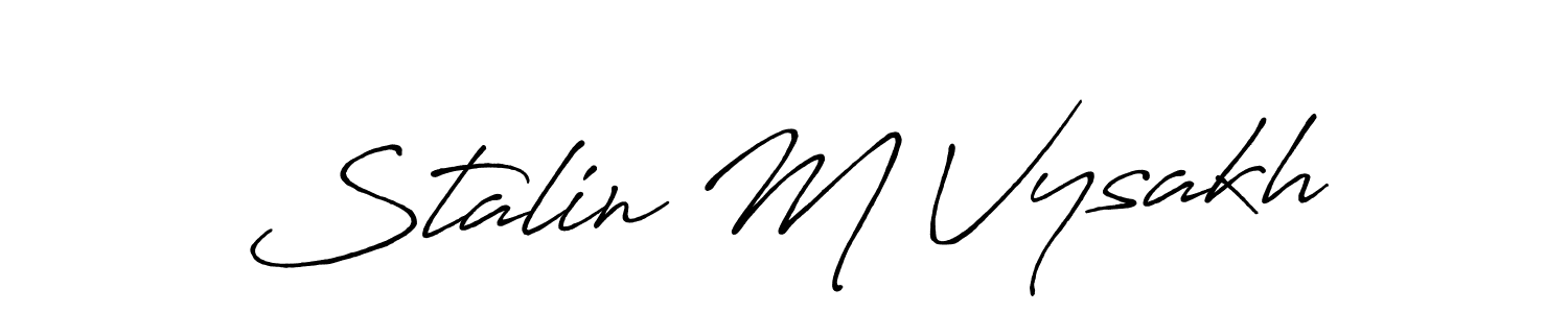 if you are searching for the best signature style for your name Stalin M Vysakh. so please give up your signature search. here we have designed multiple signature styles  using Antro_Vectra_Bolder. Stalin M Vysakh signature style 7 images and pictures png