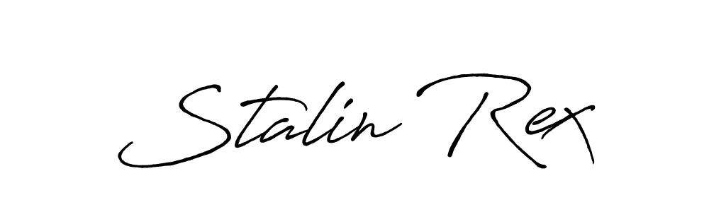 Stalin Rex stylish signature style. Best Handwritten Sign (Antro_Vectra_Bolder) for my name. Handwritten Signature Collection Ideas for my name Stalin Rex. Stalin Rex signature style 7 images and pictures png